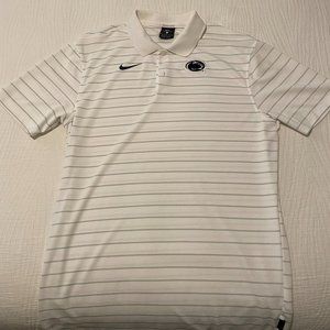 Nike Men's Penn State Nittany Lions Football Sideline Victory White Polo - White